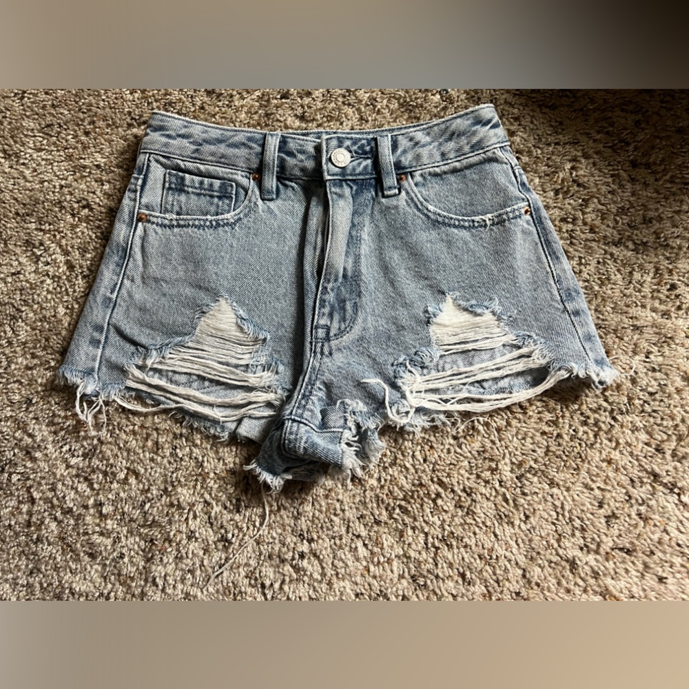 high rise pacsun jean shorts